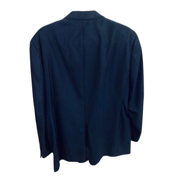 Hart Schaffner Marx Navy Gold Button Sports Coat Jacket Blazer 48R Old Money - Picture 2 of 11